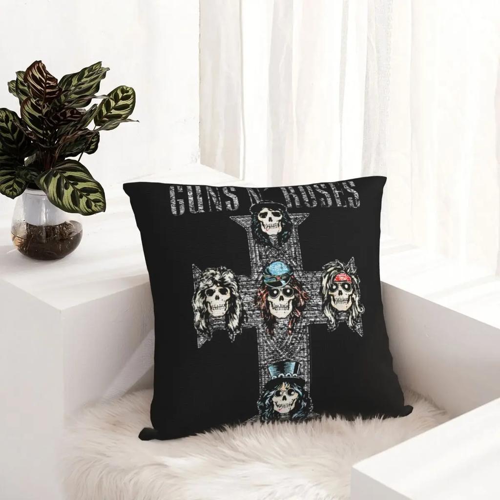 Guns N Roses Rock Roll Kissenbezug GNR Kissenbezüge Vintage Dekorative Kissenhülle für Zuhause