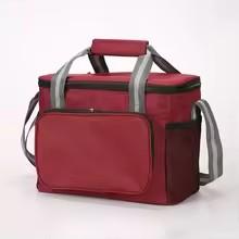 

15L Portable Thermal Lunch Bag Food Box Durable Waterproof Office Cooler Lunch Box Ice Insulated Case Camping Oxford Dinner Bag червоний