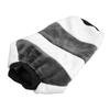 Dog Warm Coats Polyester Cotton Fleece Padded Grey White Patchwork Round Neck Dog Winter Clothes