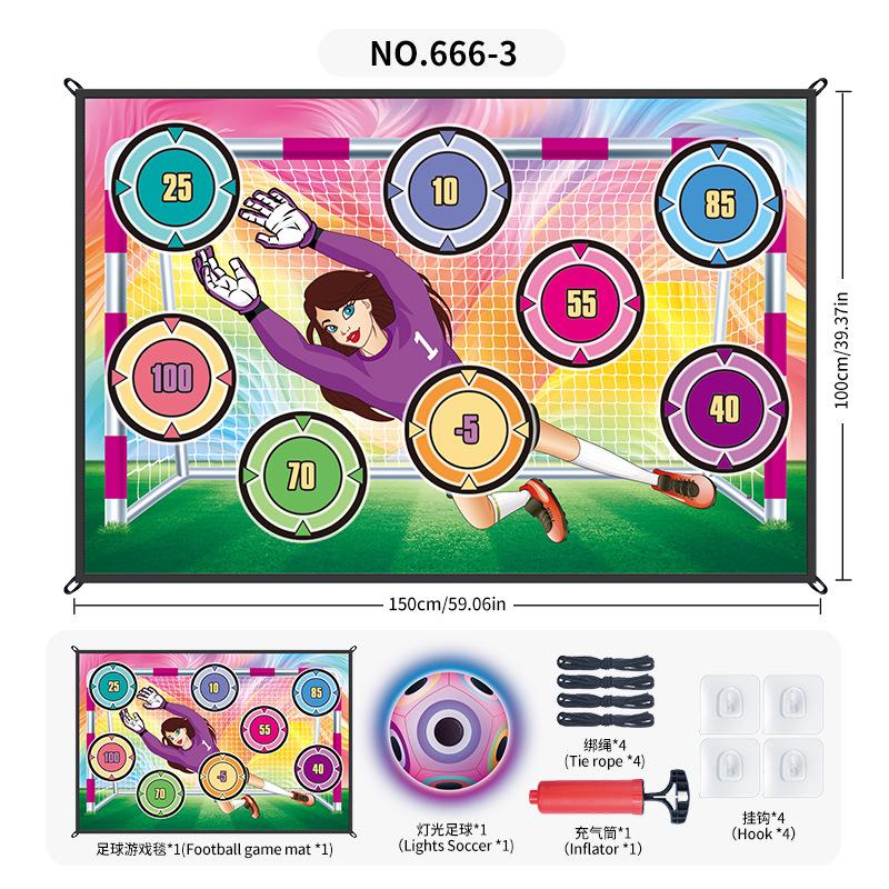 Source Factory Lighting Football Game Pad 1 * 1.5 Meters, Indoor And Outdoor Pasted Ball Scoring Game Sports Toy