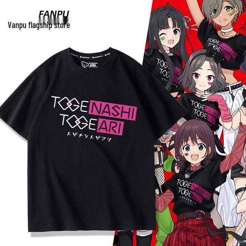 Crying Girls Band Anime Style Short-Sleeve T-Shirt