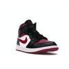 Air Jordan 1 Mid Noble Red Men Sneakers Black White 554724-066