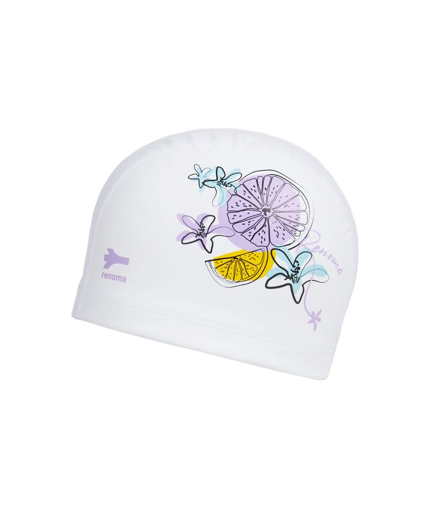 Lenomasuyeongbog Accessories Adult Fruit Flower Pu Swim Cap White Ro-Rc2E011-Wh