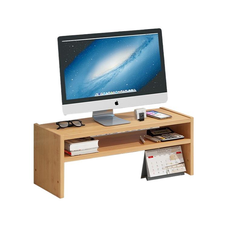 Double-Layer Desktop Monitor Riser & Keyboard Organizer