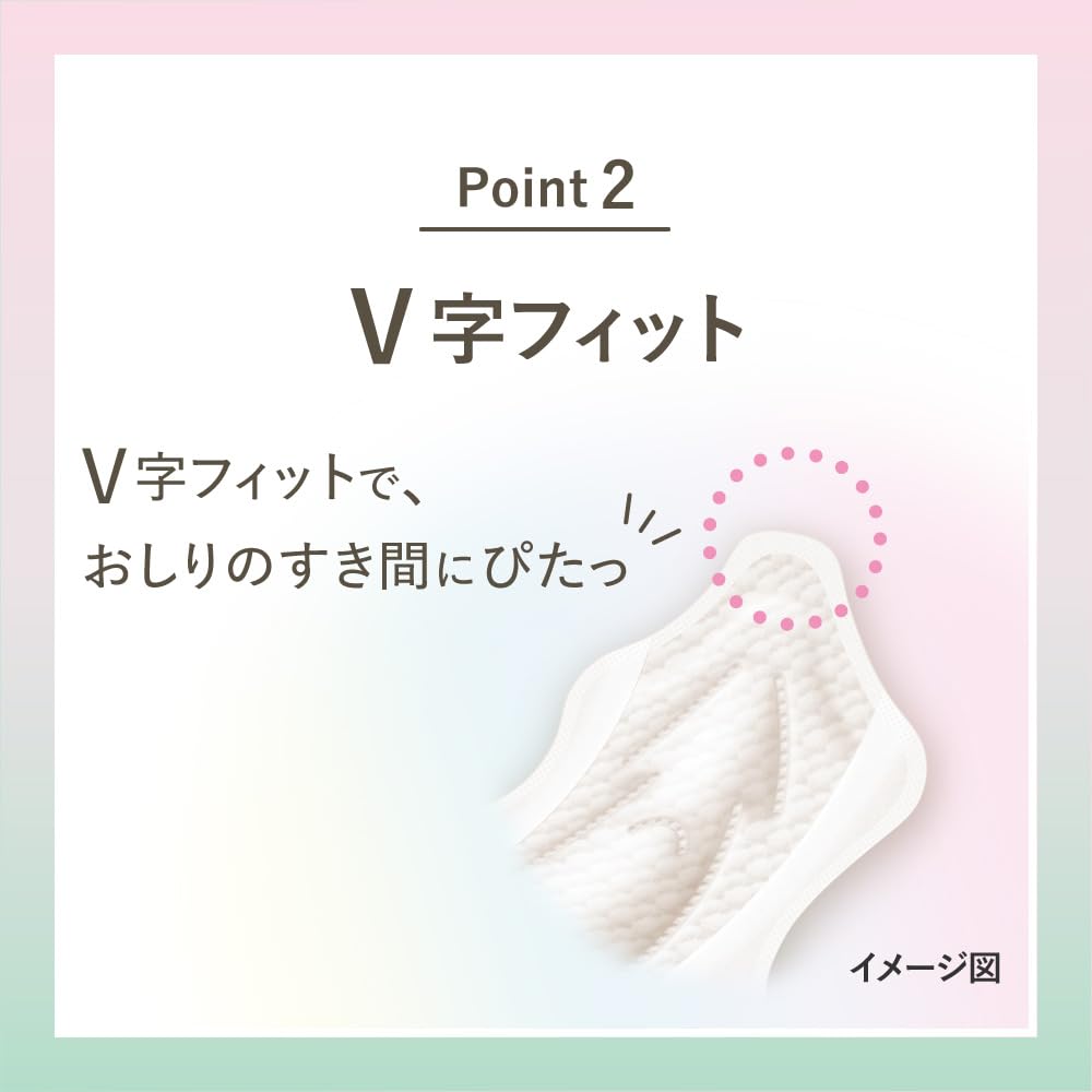 Laurier Happy Skin Mochifuwa For Heavy Flow Daytime with 14 Count X 3 Packs Bonus Fit, Use, 25cm, Wings, (42 Counts) +