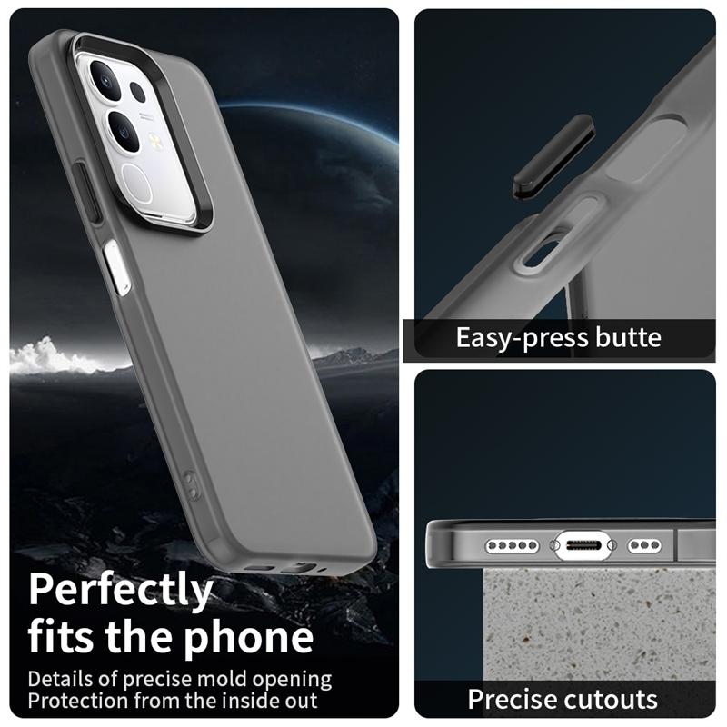 Anti-Drop Candy Color Phone Case For Vivo Y29 Matte PC Transparent Back Case For Vivo Y29 4G Cover For Vivo Y29 Case 6.68 inch