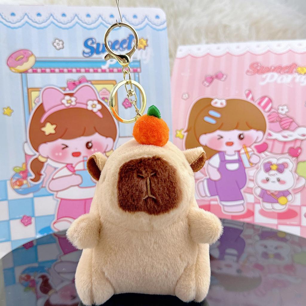 Guinea Pig & Capybara Plush Doll Keyring Backpack Charm
