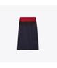 Tolibeochi Poplin Skirt - Medium Navy / Red
