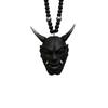 1Pc Hannya Helmet Japanese Oni Charm Hanging Pendant Samurai Car Accessories Auto Ornament Rear View Mirror