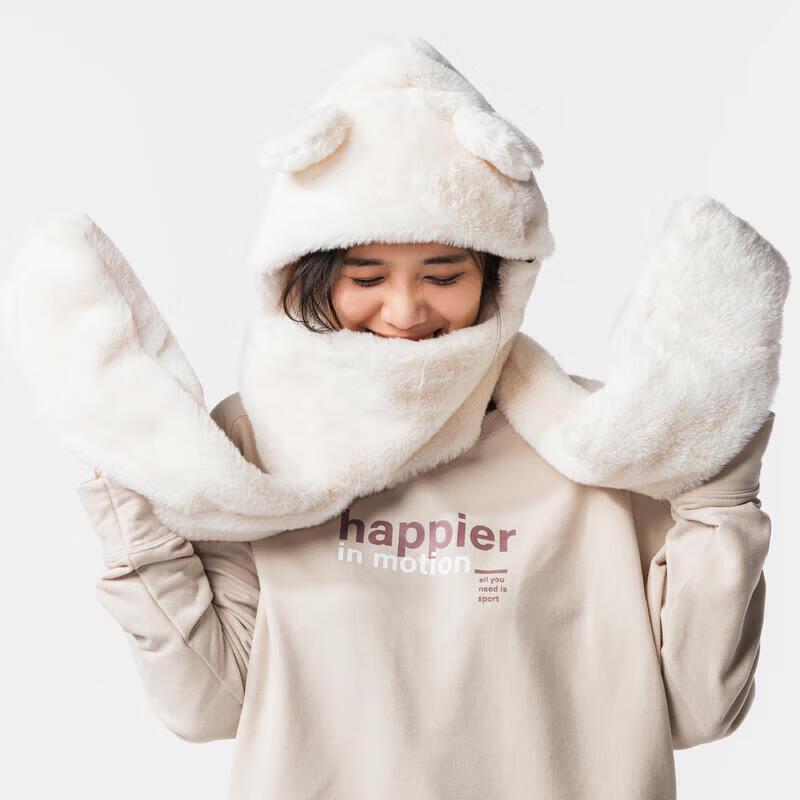 Decathlon Bear Hug Kids  Scarf Hat Neck Warmer Set One Size