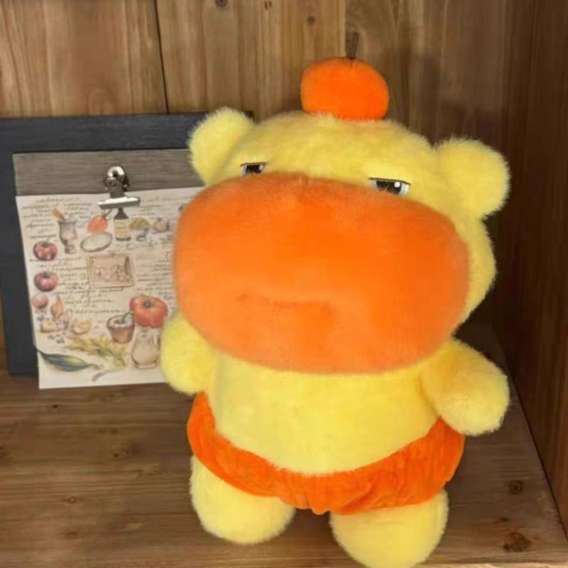Capybara Cute Orange Lulu Plush Doll Children Companion Toy For Decor Room