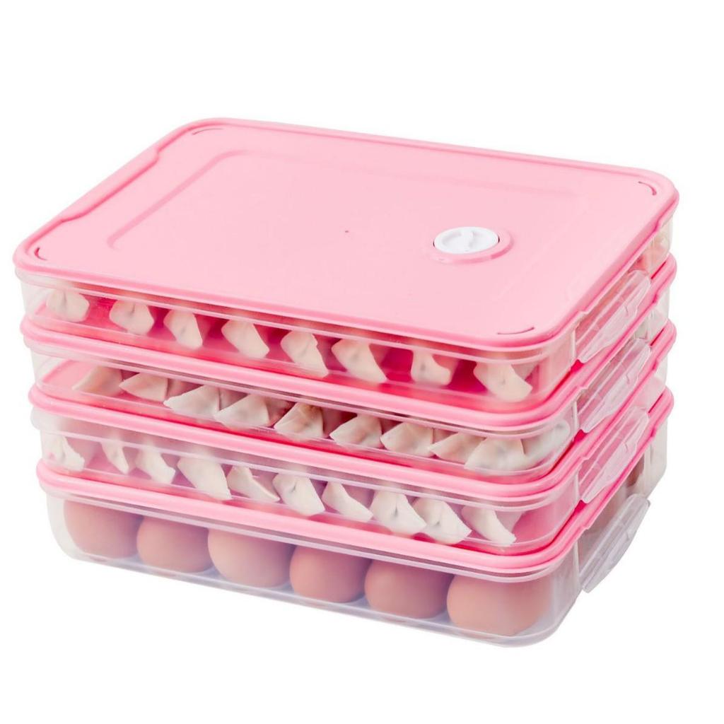 "Multifunctional Dumpling & Egg Storage Box: Quick-Freeze, Fresh-Keeping for Refrigerator"