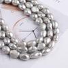 1String, Nugget Pearl 12-13mm, Grey Natural Freshwater Pearl Beads for Jewelry Making DIY Necklace Bracelet Crafts, Women Gift 36cm