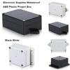Cajas de Enclosure de Proyecto de Plástico ABS Carcasa Blanca Negra Caja para Instrumentos Suministros Electrónicos