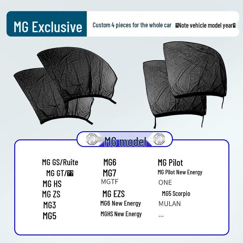 Japanese Car Window Sunshade & Mosquito Screen - Heat Insulation & Insect Protection Curtain