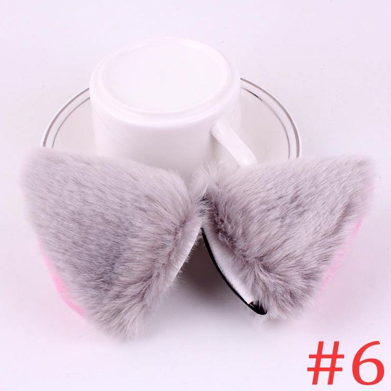 

Orecchiette Partys Cat Fox Long Hutr Ears Аніме Неко Костюм Заколка для волосся Косплей 6