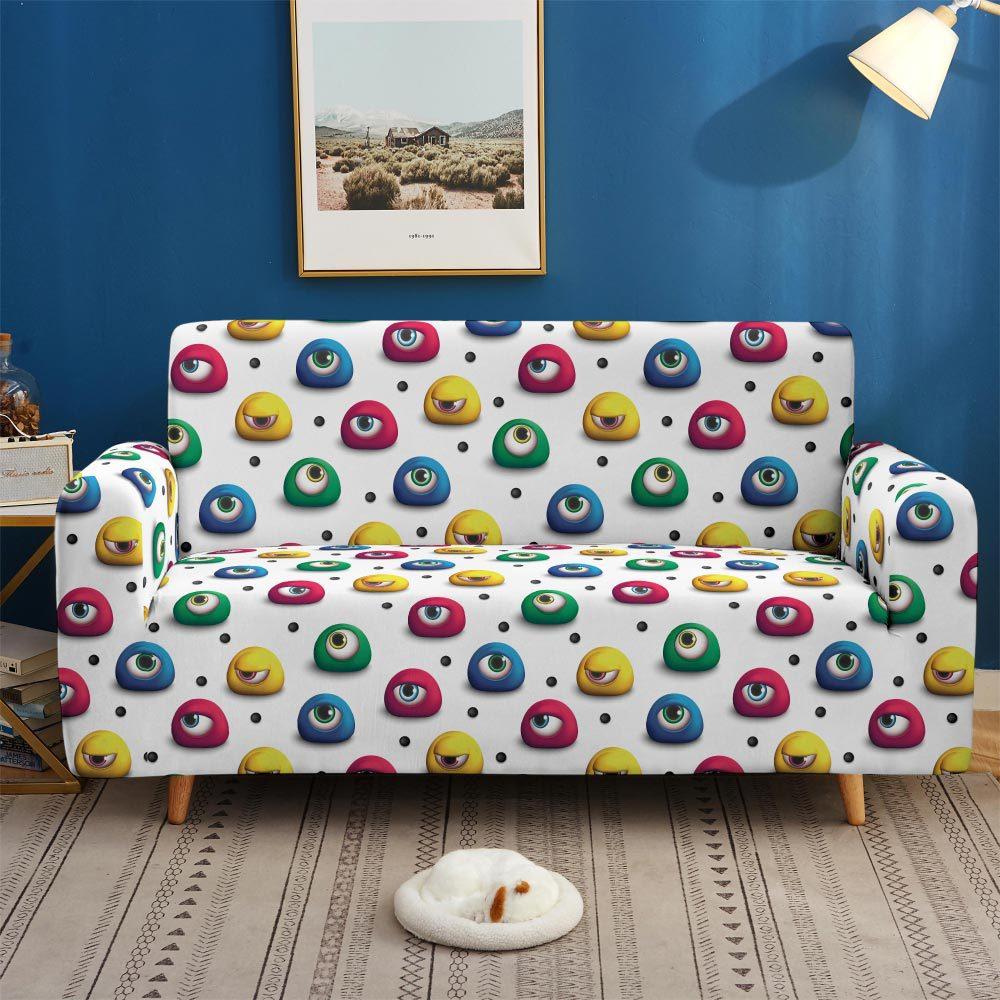 Dust-Proof And Non-Slip Elastic Cartoon Sofa Cover Pad Universal All-Inclusive Multi-Functional 3D Digital Magic Cover
