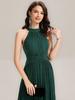 Ever-Pretty Women's Glitter Halter Cocktail Dresses Sleeveless Pletaed A-Line Midi Evening Dresses