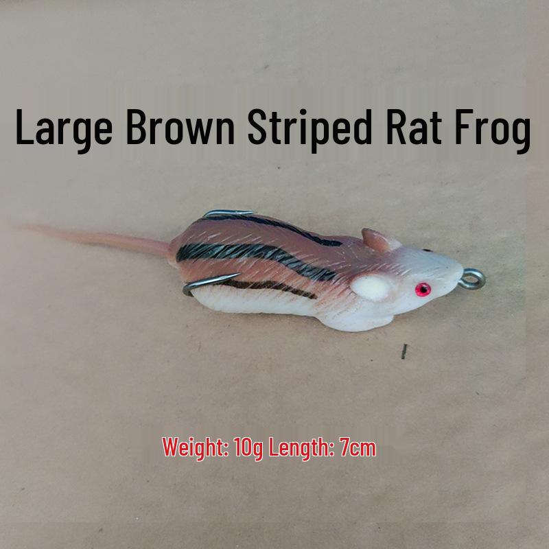 Lei Frog Mouse Black Fish Bionic Soft Lure: No Modification Needed, Freshwater Artificial Bait