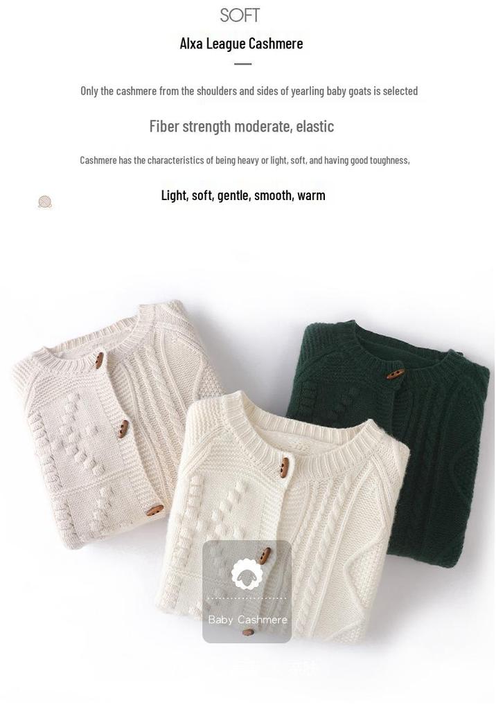 Women's Retro Cable Knit Cardigan Coat - 2023 Loose Spring & Autumn Sweater Style