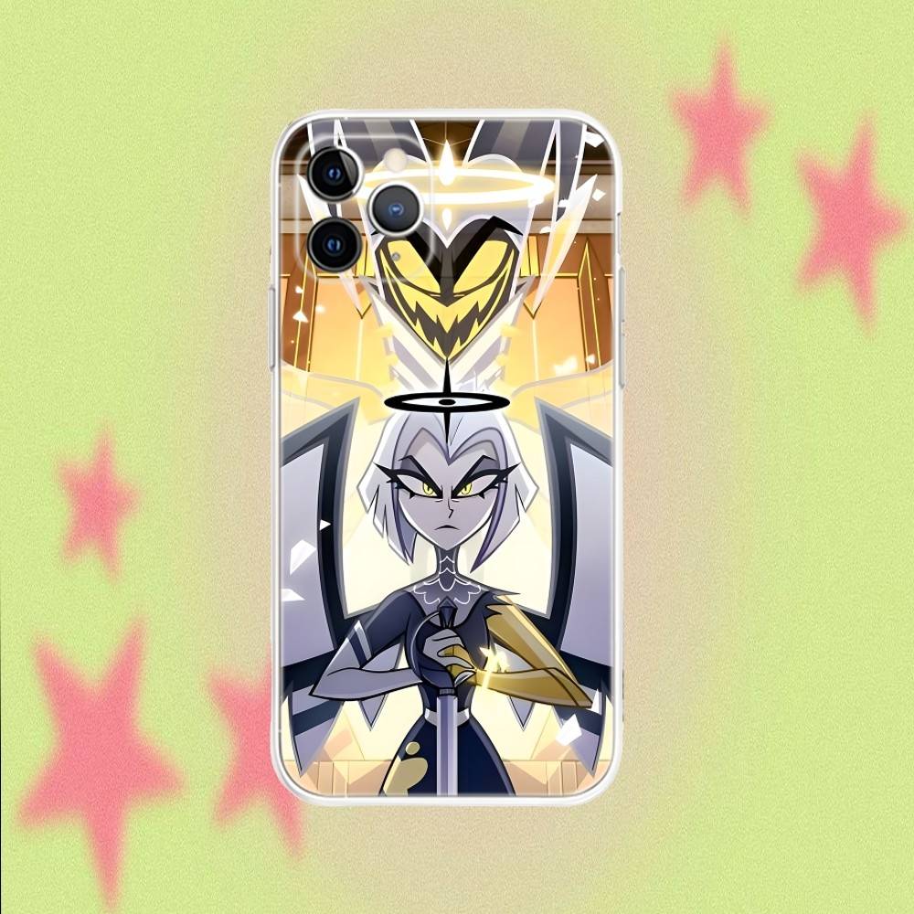 Lute H-HazbinS  Transparent Clear Soft Phone Case For iPhone 17,16,15,14,13,12,11,Air,X,XR,Pro,Max,Plus Cover