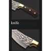 Forging Boning Butchering and Peeling Knife Wooden Handle Pork Splitting Knife Roast Meat Cutting Knife Butcher Killing Fish Curved Edge