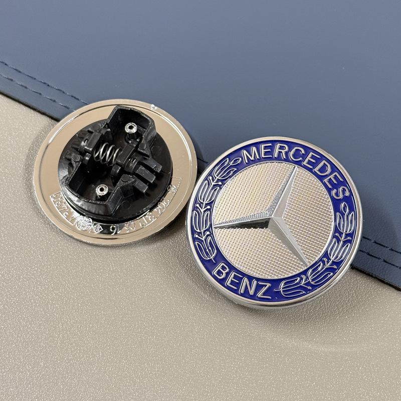 ABCERS Mercedes Hood Emblem: Fits GLC, GLK, CLA, CLS with 57mm Spring