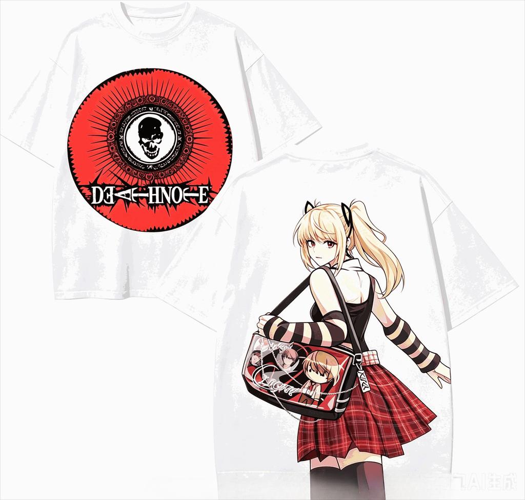 Death Note Anime Lover T-shirt Harajuku Cotton New Model High Street Oversized Unisex Short Couples Streetwear Trendy Breathable