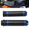 2PCS Motorcycle Handle Bar Grip Cover Carbon Fiber Corrosion Resistant Waterproof Universal for