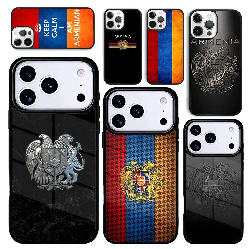 Capa Case for iPhone 17 Air 16 Pro Max 15 Plus 11 13 Mini 14 12 Back Phone Cover Armenia Armenians Flag soft