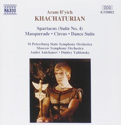 CD ARAM KHATCHATURIAN ? ANDR? ANICHANO - Spartacus Suite No. 4 / Masquerade  8550802 Naxos 1996 Germany Classical Used