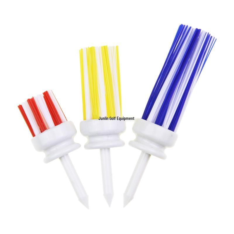Neue Niedrigwiderstands-Beflockte Kunststoff-Golfball-Tees (54/70/83mm)