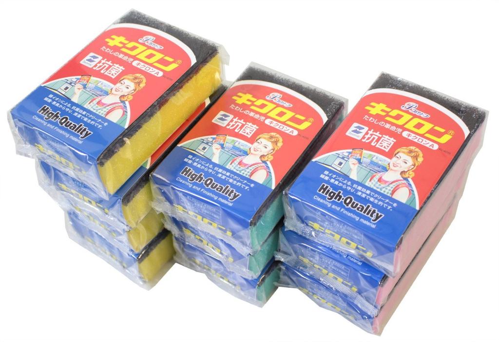 Zenkakyo Sponge Scrubber Kikuron A Pack 10 Pack