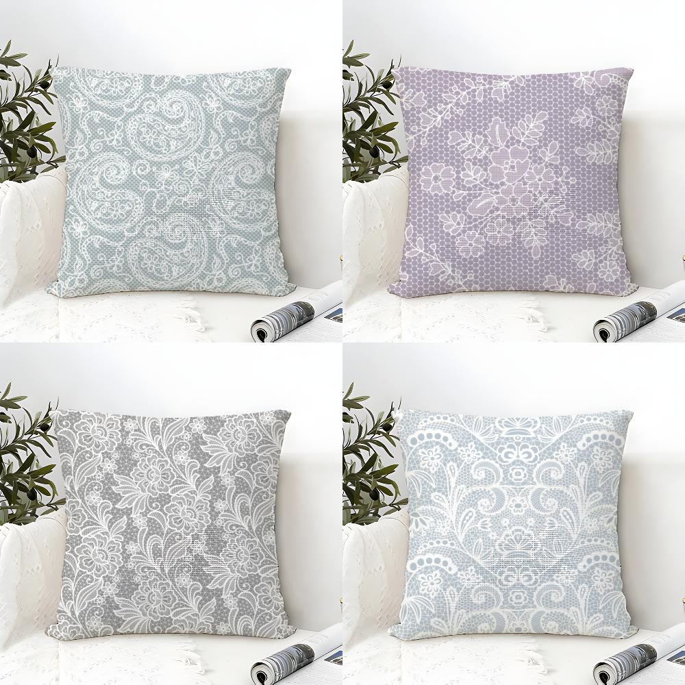 Lace pattern Pillow Case Home Living Room Decoration Linen Pillow Cases Cushion Cover