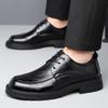 Fashion Men's Platform Shoes Fashion Casual New Designer Leather Solid Color Dress Shoes for Men Spring Autumn Luxury Shoe Male