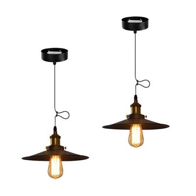 Herischen Pendant Light Retro Style Lighting Ceiling Hanging Ceiling Interior Bulb Sold Separately Ceiling 2 Bulbs Chandelier, E26/E27 Base, Fixture,