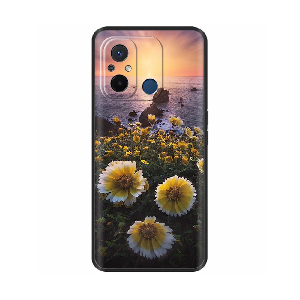 For Redmi 12C Case Redmi12C Cover Soft Smooth Liquid Silicone Cartoon Phone Case For Xiaomi Redmi 12C Cover 12 C Fundas Coque
