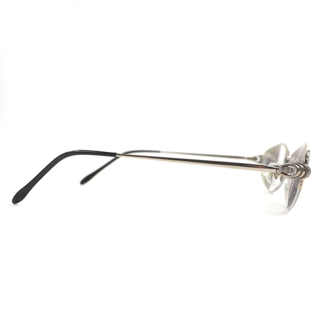Great Chopard Glasses Half rim with logo Silver K14WG mens Used