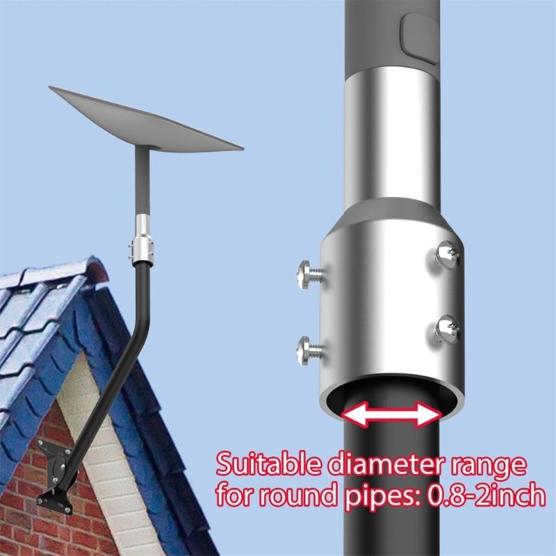 Mast Reducer Joint Socket for Second Generation Satellite Dish, Pipe Adapter Easy Installation Secure Antenna Mounting