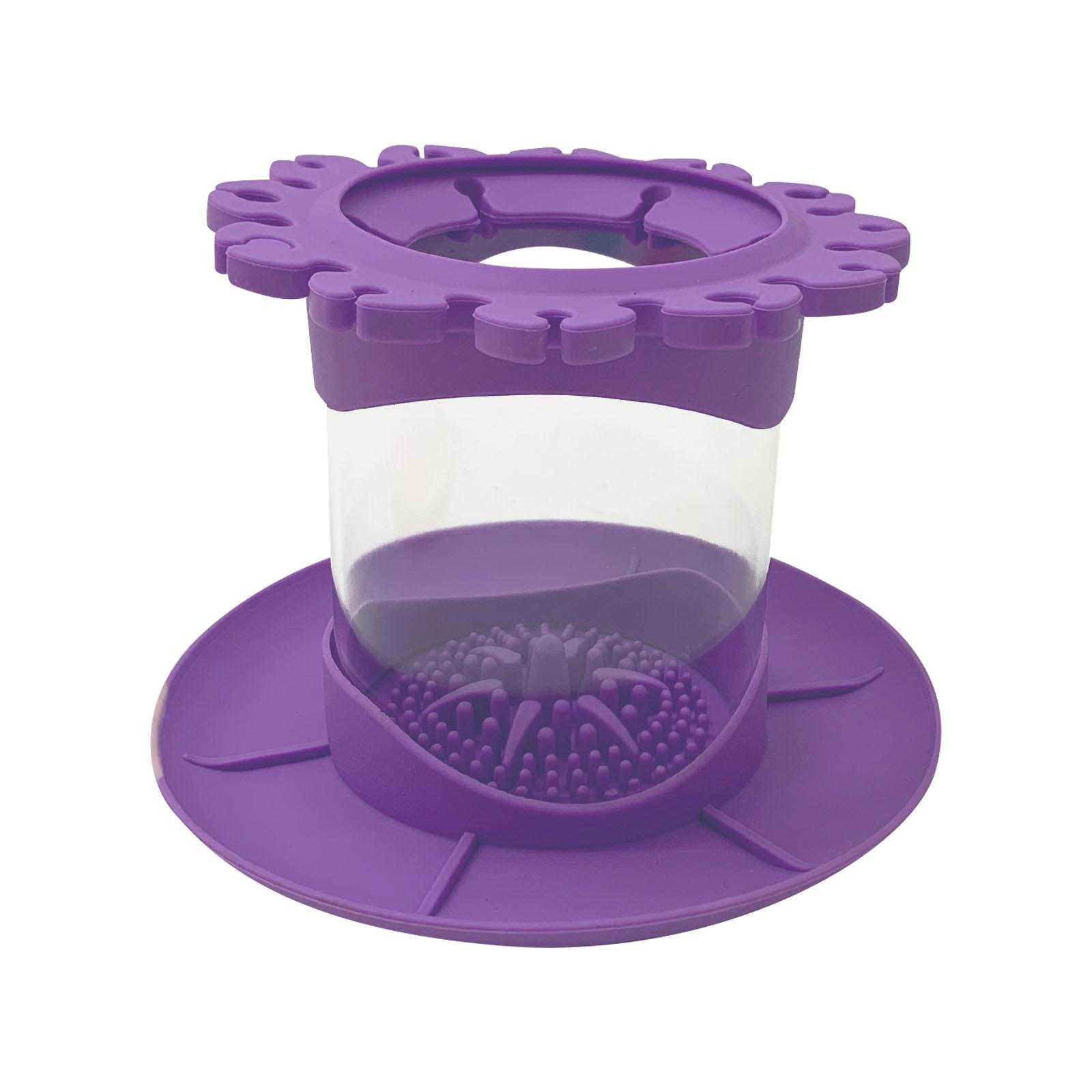 

Очиститель кистей для рисования Ополосните чашку Изобразительное искусство, Студия, Класс | Держатель кистей и силиконовый инструмент для чистки акрила, акварели и материалов на водной основе One Size фиолетовый