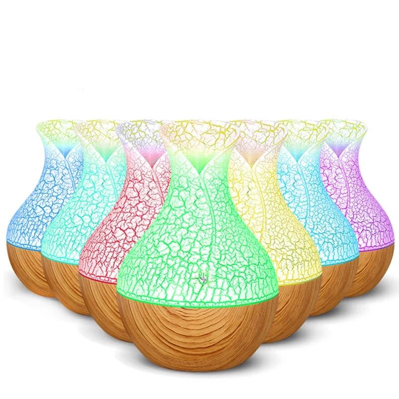 130ML Wood Grain Humidifier Fragrance Aroma Diffuser Atomizer USB Household Humidifier Hydrating Instrument Desktop Humidifier