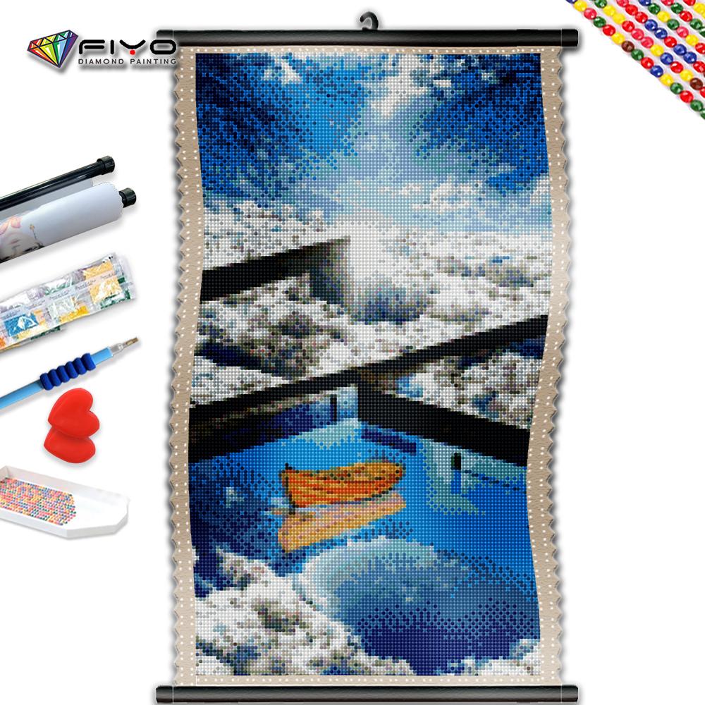 

5D DIY Рамка Алмазная картина Пейзаж Полный квадратный круглый Мозаика Горная вышивка Крестом Небесный бассейн Домашний декор