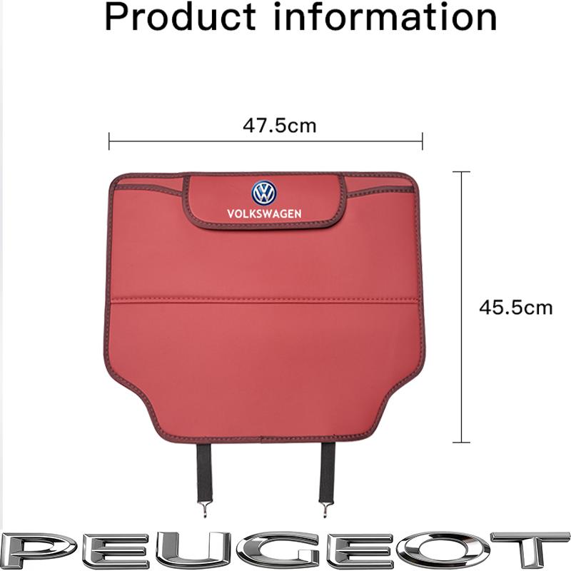 Car Seat Back Anti-Kick Mat Protector Pad Cover For VW GTI Polo Golf MK6 MK7MK8 Passat B6 B7 B8 Tiguan CC T-ROC Jetta Tire Valve