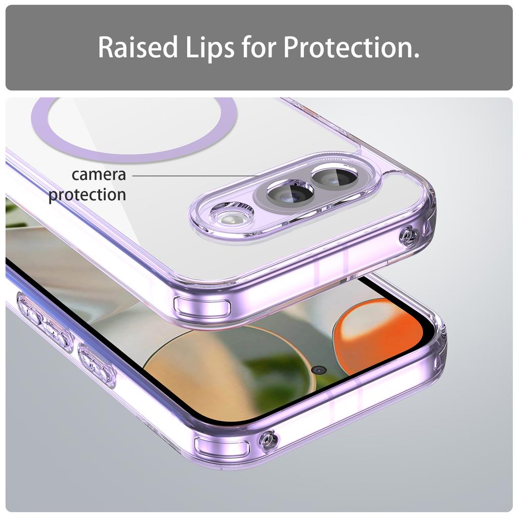 Google Pixel 10A Clear Phone Case,Non-Yellowing Magnetic Phone Case for Google Pixel 10A