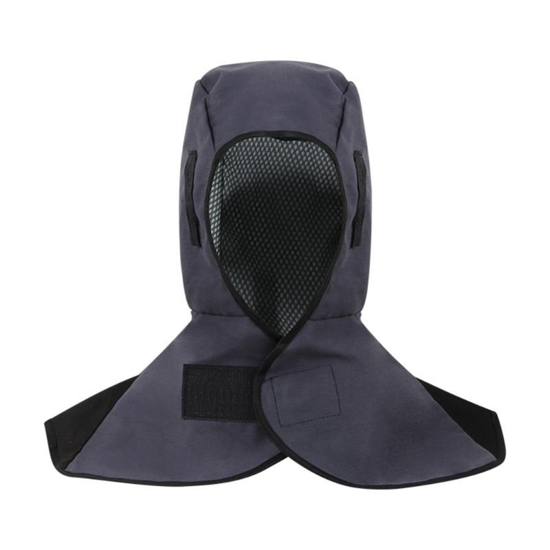 

Welding Hooded Cape Breathable Meshing Lining Abrasion Resistant Welding Cover High Temperatures Work Environment серый