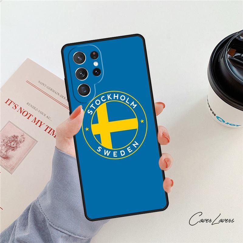 Sweden Passport phone case For Samsung Galaxy S24 S25 S23 S22 Ultra Note 10 20 Plus S20 S21 FE Cover