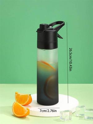 1PC 650ml Girl's Water Bottle Outdoor Sports Fitness Water Cup Large Capacity Spray Bottle Beverage Travel Bottle