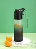 1PC 650ml Girl's Water Bottle Outdoor Sports Fitness Water Cup Large Capacity Spray Bottle Beverage Travel Bottle