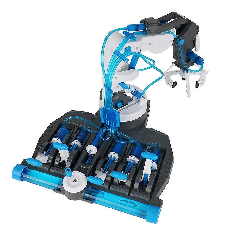 2024 Hydraulic Mechanical Arm Kit Kids Building Assembly Toy Learning Science Arm Mechanical Electric Robot Toys Educational Gifts