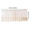 Translucents Laces Short Valance Butterfly Design Tulle Short Curtain for Bedroom Living Room Dining Room Window